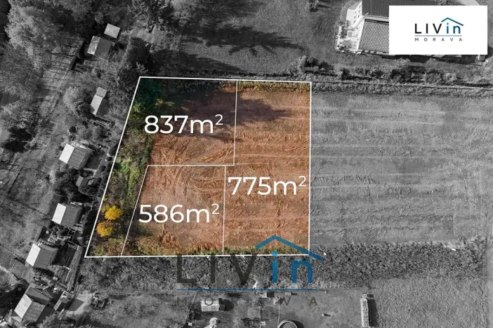 Prodej pozemku pro bydlení, Domašov u Šternberka, 837 m2
