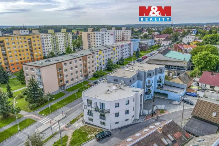 Pronájem bytu 1+kk, Nýřany, Benešova třída, 34 m2