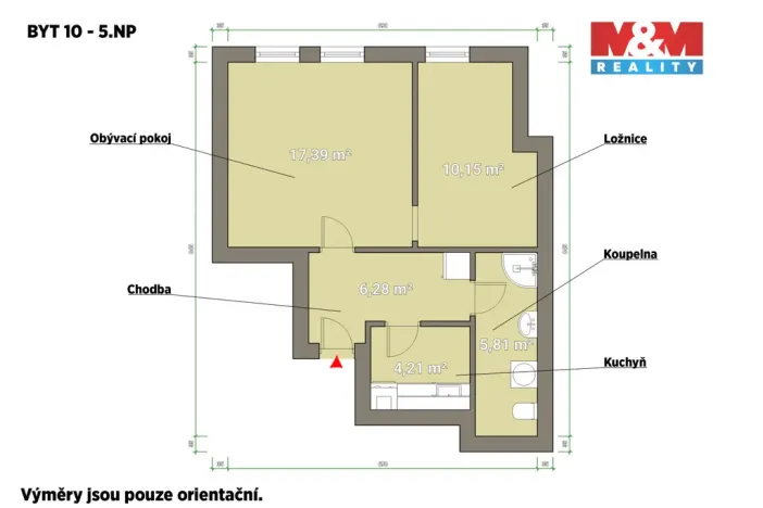 Pronájem bytu 2+kk, Plzeň - Jižní Předměstí, Husova, 44 m2