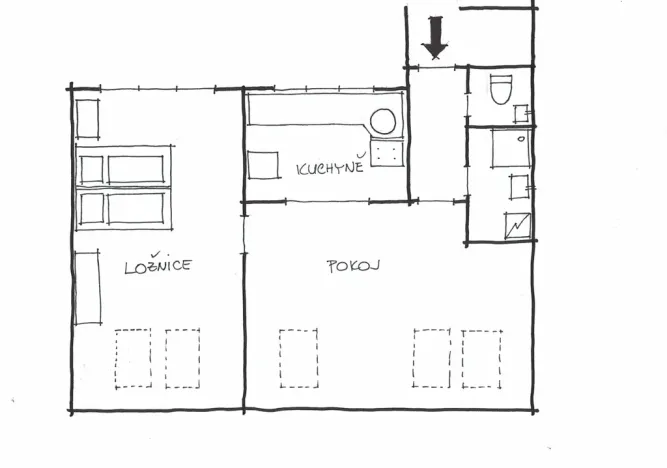 Pronájem bytu 2+kk, Brno, Bulharská, 73 m2