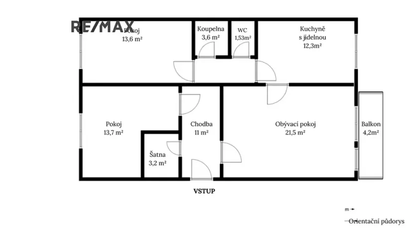 Prodej bytu 3+1, Nový Jičín, Na Lani, 79 m2