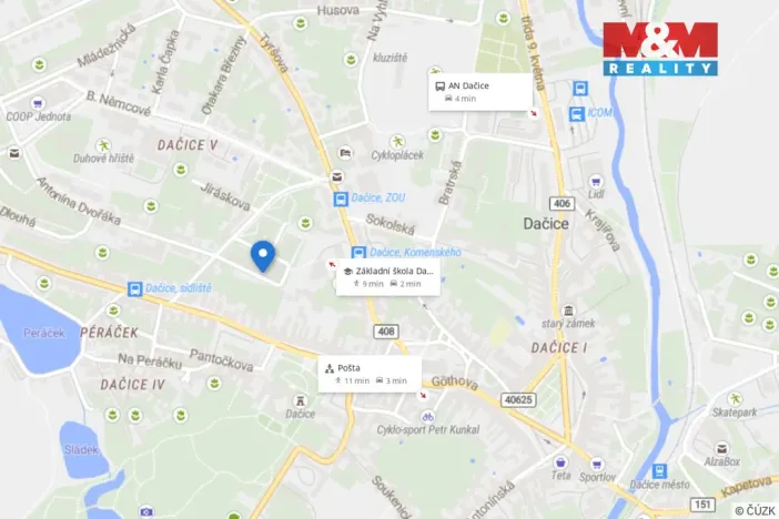 Pronájem bytu 2+kk, Dačice - Dačice V, Jiráskova, 42 m2