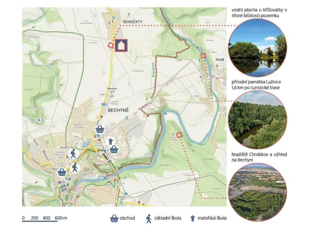 Prodej pozemku, Bechyně - Senožaty, 2091 m2