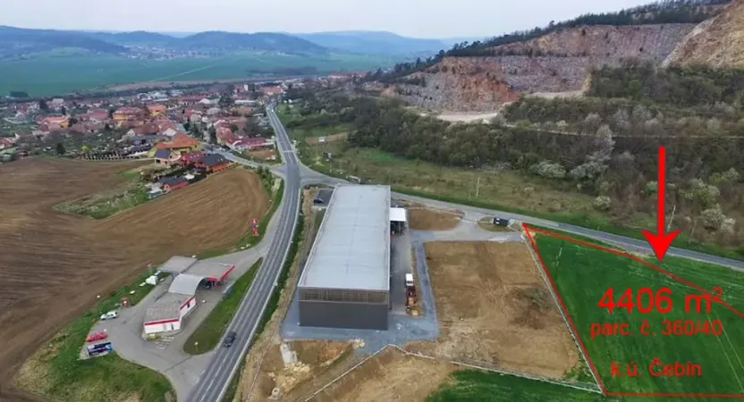 Prodej komerčního pozemku, Čebín, 4406 m2