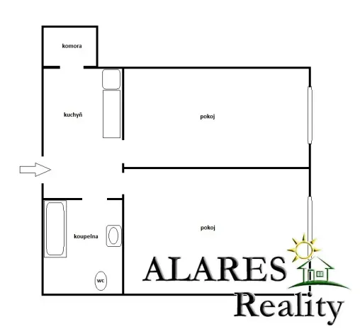 Pronájem bytu 2+1, Praha - Nusle, Čestmírova, 57 m2