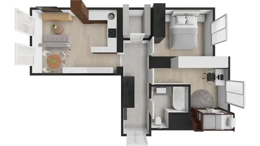 Prodej bytu 3+kk, Praha - Smíchov, Nádražní, 64 m2