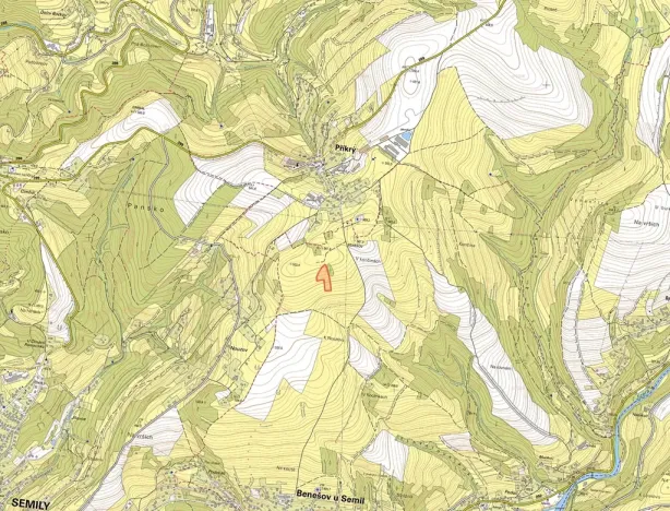 Prodej pole, Benešov u Semil, 8711 m2