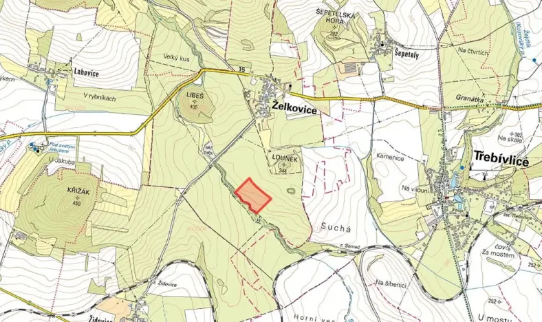 Prodej sadu/vinice, Želkovice, 42369 m2