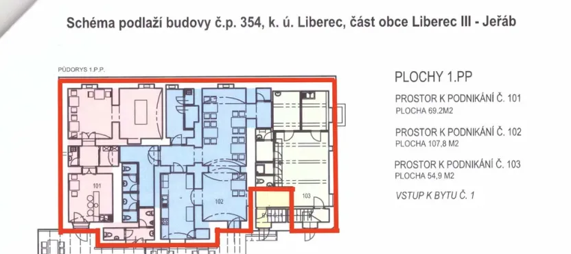 Prodej obchodního prostoru, Liberec - Liberec III-Jeřáb, 1. máje, 232 m2