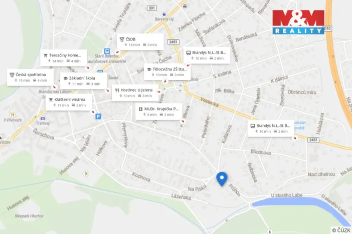 Pronájem bytu 2+1, Brandýs nad Labem-Stará Boleslav - Stará Boleslav, Průhon, 68 m2