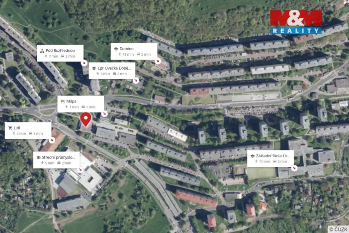 Pronájem obchodního prostoru, Ústí nad Labem - Severní Terasa, Šrámkova, 33 m2