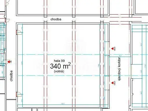 Pronájem skladu, Praha - Michle, Magistrů, 341 m2