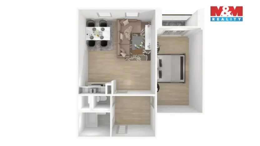 Prodej bytu 2+kk, Praha, Voskovcova, 42 m2