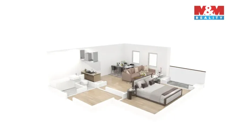 Prodej bytu 2+kk, Praha, Voskovcova, 42 m2