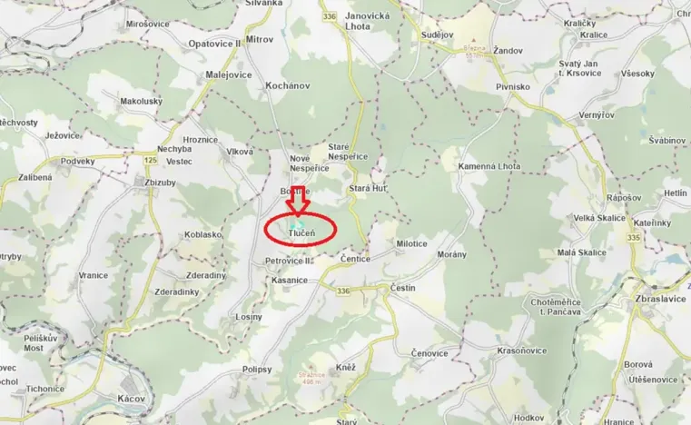 Prodej lesa, Petrovice II, 11117 m2