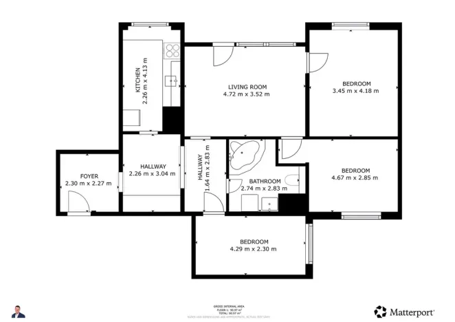 Prodej bytu 4+1, Ústí nad Labem - Bukov, Vinařská, 87 m2