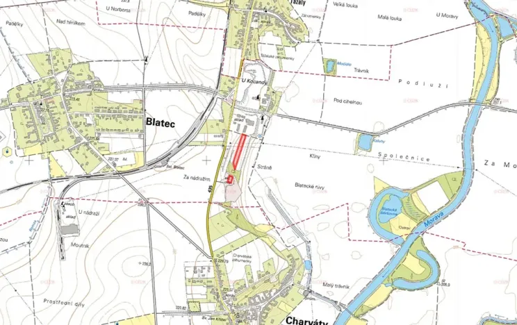 Prodej pole, Blatec, 4585 m2