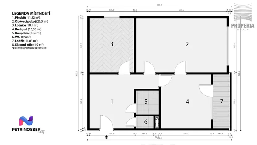 Prodej bytu 2+1, Brno, Chopinova, 58 m2