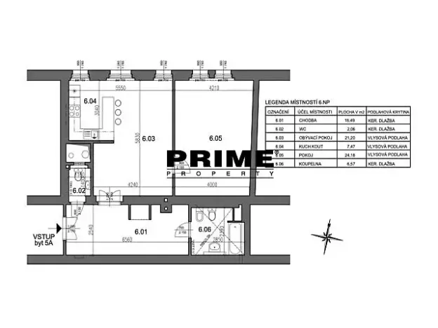 Pronájem bytu 2+kk, Praha - Staré Město, Na Perštýně, 73 m2