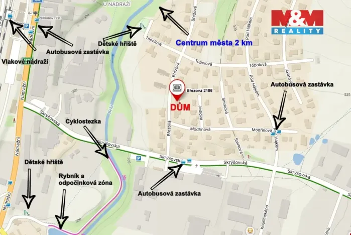 Pronájem rodinného domu, Pelhřimov, Březová, 186 m2
