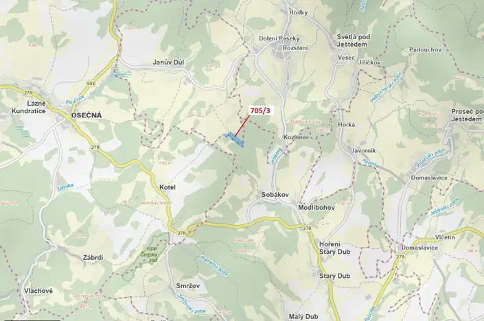 Dražba lesa, Janův Důl, 27787 m2