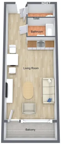 Pronájem bytu 1+kk, Česká Lípa, Jižní, 31 m2