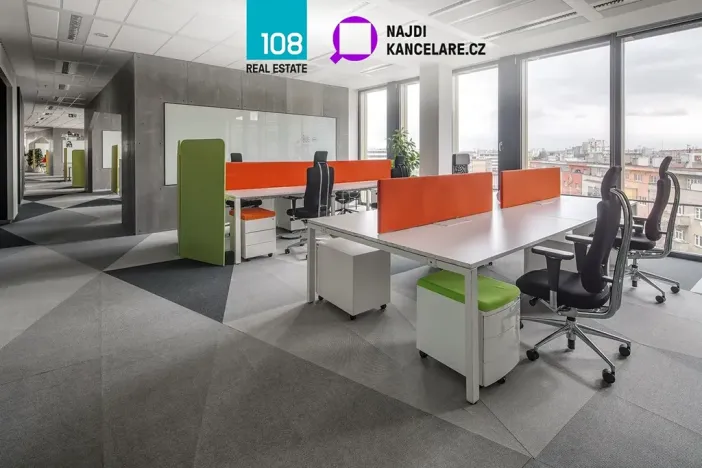 Pronájem kanceláře, Praha - Nusle, Pikrtova, 351 m2