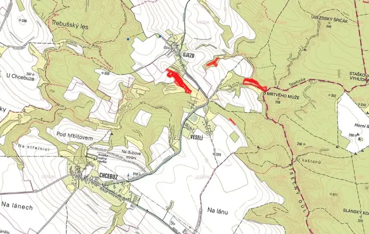 Prodej louky, Štětí, 44437 m2