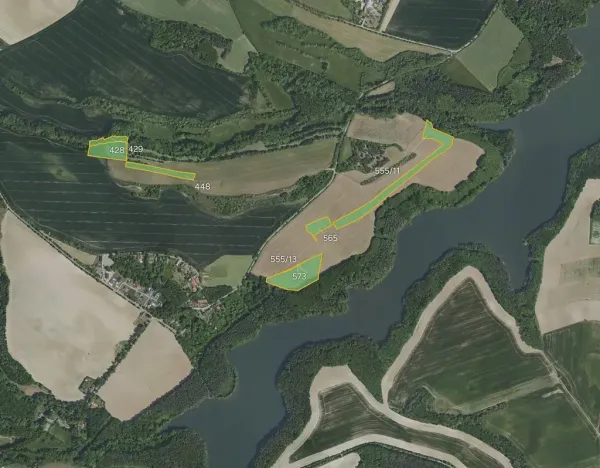 Prodej podílu pole, Chlístovice, 71824 m2