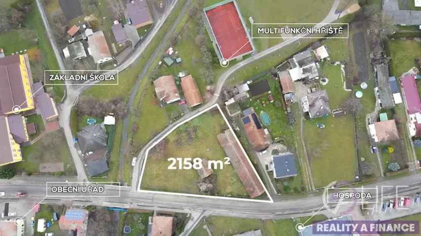 Prodej pozemku pro bydlení, Dolní Ředice, 2158 m2
