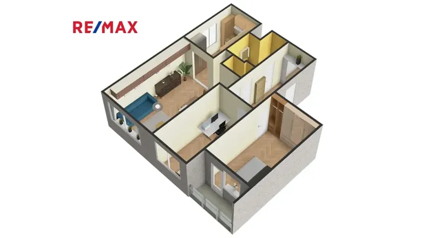 Pronájem bytu 3+kk, Praha - Chodov, Radimovická, 61 m2