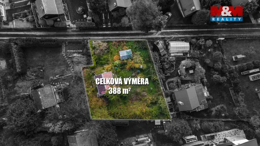 Prodej zahrady, Stružnice - Bořetín, 388 m2