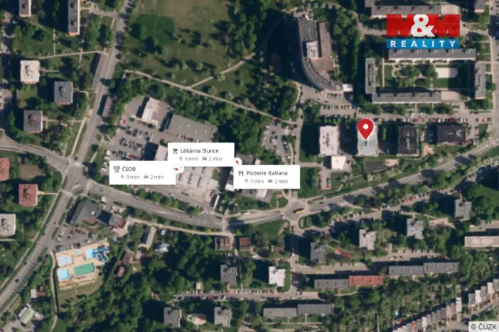 Pronájem bytu 1+kk, Zlín, Na Honech I, 30 m2