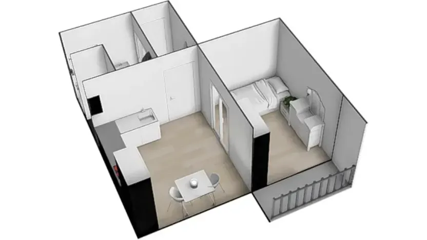 Prodej bytu 1+1, Brno, Prokofjevova, 36 m2