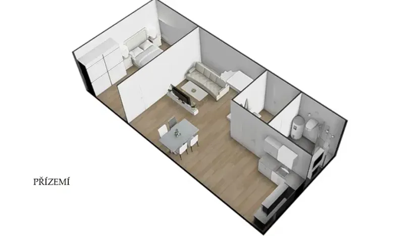 Pronájem bytu 3+kk, Rostěnice-Zvonovice, 64 m2