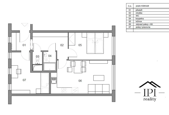 Prodej bytu 3+kk, Praha - Střížkov, Roudnická, 56 m2