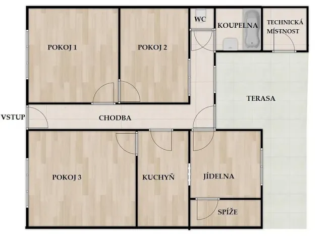 Prodej bytu 3+1, Hrušovany u Brna, Jana Koziny, 116 m2