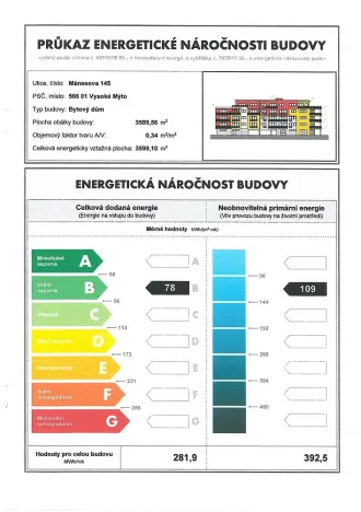 Pronájem bytu 2+kk, Vysoké Mýto - Pražské Předměstí, Mánesova, 66 m2