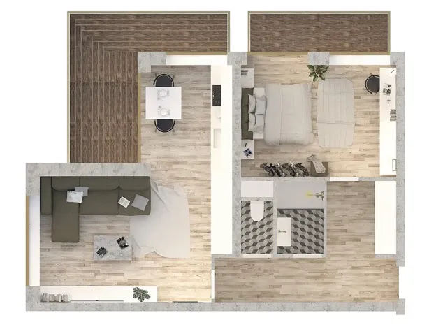 Pronájem bytu 2+kk, Letovice, Komenského, 57 m2