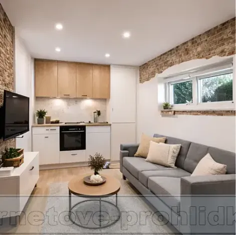 Pronájem bytu 1+kk, Praha - Vršovice, Litevská, 47 m2