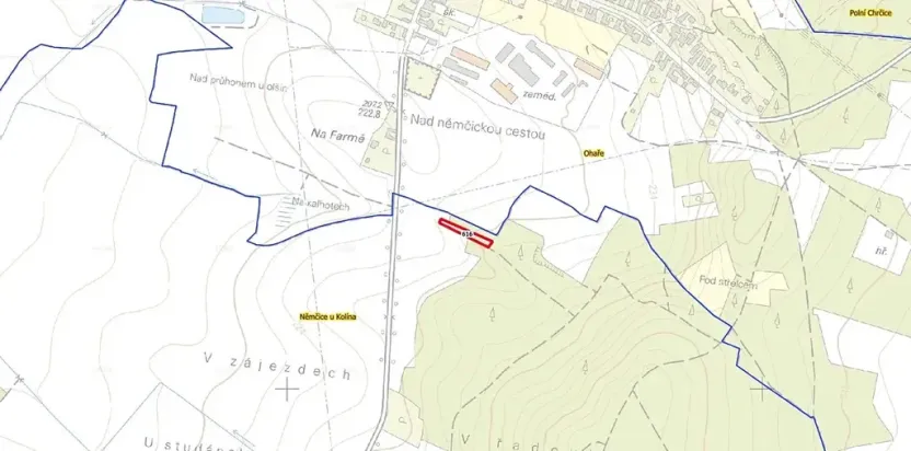 Prodej lesa, Němčice, 1392 m2