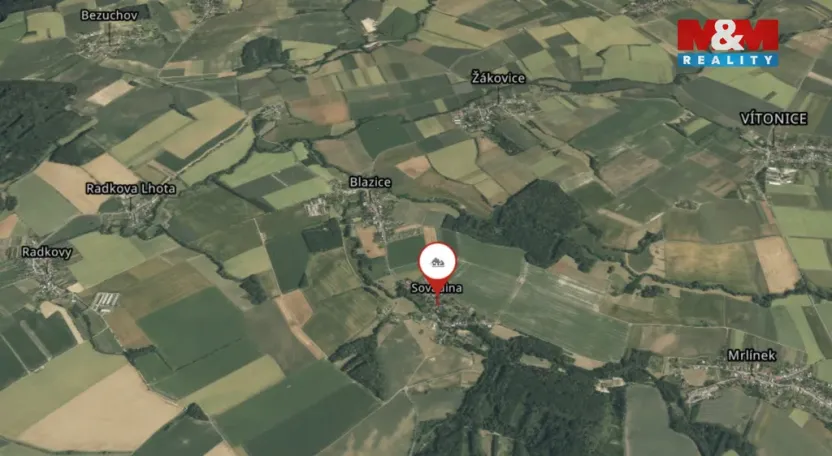 Prodej pozemku pro bydlení, Bystřice pod Hostýnem - Sovadina, 1152 m2