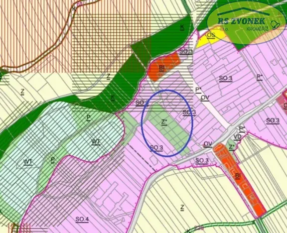 Pronájem zahrady, Zdounky, 412 m2