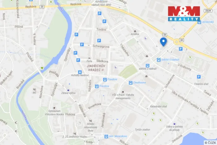 Pronájem bytu 2+1, Jindřichův Hradec - Jindřichův Hradec II, sídliště U Nádraží, 64 m2