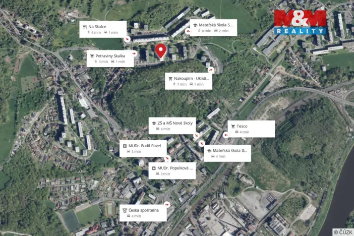 Prodej bytu 3+1, Ústí nad Labem - Mojžíř, Peškova, 66 m2