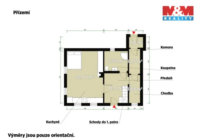Prodej rodinného domu, Krásno, Kladenská, 85 m2