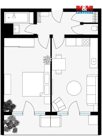 Pronájem bytu 2+kk, Nymburk, V Kolonii, 50 m2