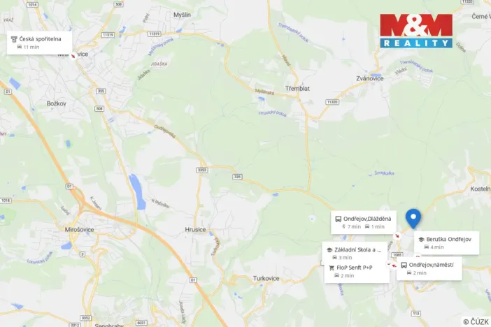 Prodej pozemku pro bydlení, Ondřejov, Střimelická, 1820 m2