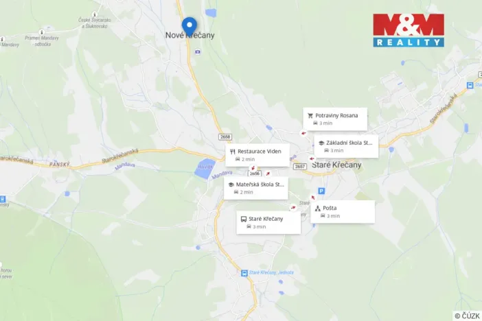 Prodej chalupy, Staré Křečany - Nové Křečany, 68 m2