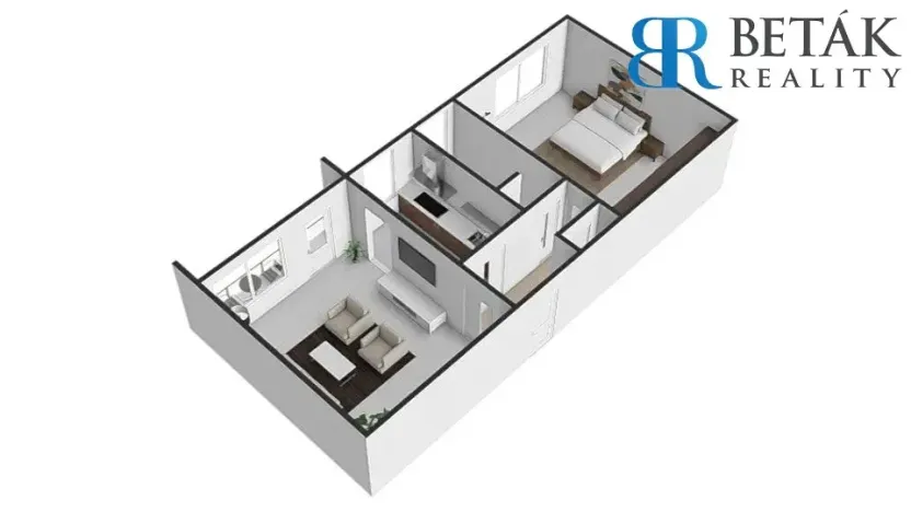 Prodej bytu 2+1, Olomouc, Brněnská, 50 m2